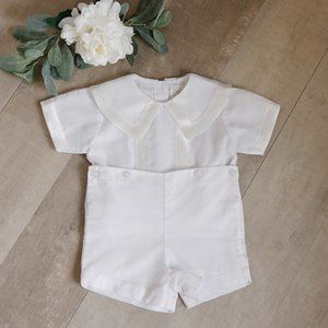 RARE Strasburg Boys Heirloom White & Ivory Size 12 Month Ring Bearer Wedding